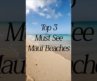 Top 3 Must-Visit Beaches in Maui 🏝️ | Wailea, Kaanapali & Makena Beach Guide
