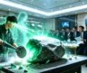 Incriminado, o pobre coitado usa sua visão de raio-X para encontrar jade imperial e leva seu inimigo