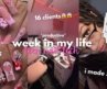 i had 16 clients in 5 days… | week in my life as a teen nail tech💅