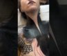 Neck & Chest Blackout Tattoo Process 😬 #tattoo #tattooart #tattooartist