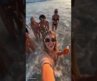 Golden Hour Beach Party with Friends 🌅🏖️ #shorts  #trending