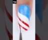USA flag || american flag nail art idea #shorts #usa  #nailart #art #america