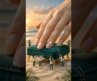 Sandy beach nails to sparkling magnetic magic! 🏖️💅 #nails #miniature #ytshorts #shorts #usashorts
