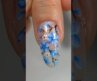 Blue Blossom Nails 💙🌸 | Elegant Floral Nail Art Design  #usa #usabeauty