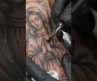 Saint Mary & Cherry Blossoms Tattoo 🌸🙏#SaintMaryTattoo #CherryBlossomTattoo #tattoo  #TattooArt