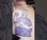 Medieval Blueprint | Custom Back Piece Stencil Placement & Linework