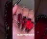 Chrome Vampire Nails perfect for Halloween #halloween #vampire #nail