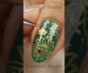 Royal Emerald Green & Gold Lotus Gel Nail Art Tutorial🪷✨ | Luxury Henna Mehndi Nails💅 #usa #nailart