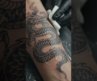 Epic Dragon Tattoo in Progress | Ultra-Realistic Macro Ink Art 🐉