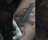 Medieval Sword Tattoo in Progress | Cinematic Macro Black & Grey Masterpiece