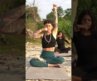 Morning Pranayama by the Ganges River | Best Yoga School in Rishikesh, India #shorts #rishikesh