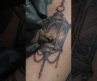 Antique Gothic Lantern Tattoo Handcrafted Ink.
