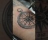 Vintage Compass & Antique Map Tattoo | Hand-Crafted Realism.