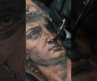 Broken Marble Statue Tattoo | Surreal Black & Grey Realism.