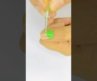 💅🟢💚Nail Art tutorial#nailart #easynailart #nail #naildesign #shorts  #youtubeshorts #diy