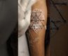 attract money tattoo geometric tattoo design