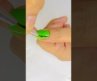 💅🟢👩‍🎨Beautiful Nail Art tutorial#nailart #easynailart #nail #naildesign #shorts  #youtubeshorts #diy