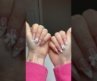 white coquette bow sweater glitter gel-x nail set. #bows #coquette #nailtutorial #gelxnails #sweater