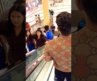 Sigma attitude fitness model reaction cuts girls in public #sigma #attitude #fitness #gym #shorts