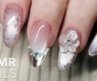 🌺 Silver Moon Flower Nails ASMR | Relaxing Step-by-Step Nail Art Tutorial 💅| No Talking Ep.27