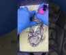 Tattooing on practice skin!