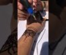 HENNA TATTOO / SAFE HENNA / BLACK HENNA TATTOO / HENNA TATTOO ASMR / CARIBBEAN FEST / SHORT #henna
