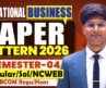 International Business Paper Pattern 2026 | DU BCom Sem 4 Reg/SOL/NCWEB | Exam Pattern Full Details