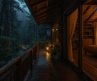 Fall Asleep Fast with Heavy Rain on Forest Cabin 🌧️ Cozy Warm Bedroom Ambience✨for Better Sleep