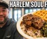 Melba’s Soul Food in Harlem, NYC – Egg Nog Waffles, Soul Egg Roll and braised oxtail platter,….