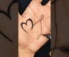L Letter Heart Tattoo ❤️ | Most Stylish Hand Tattoo Design 2026 🔥