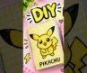 Diy Pikachu Notebook || Paper Craft || Easy DIY Without Glue Tape or Stapler Easy craft #diy #shorts