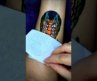 Easy Caterpillar sticker Tattoo on hand by floating pen art#shorts #tattoo #art
